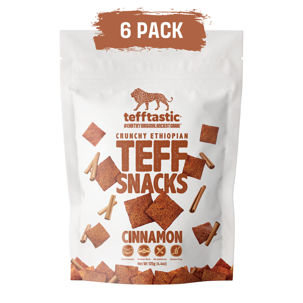 Crunchy Ethiopian Teff Snacks - Cinnamon